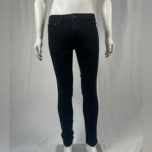 Skinny black stretch emo jeans from hollister